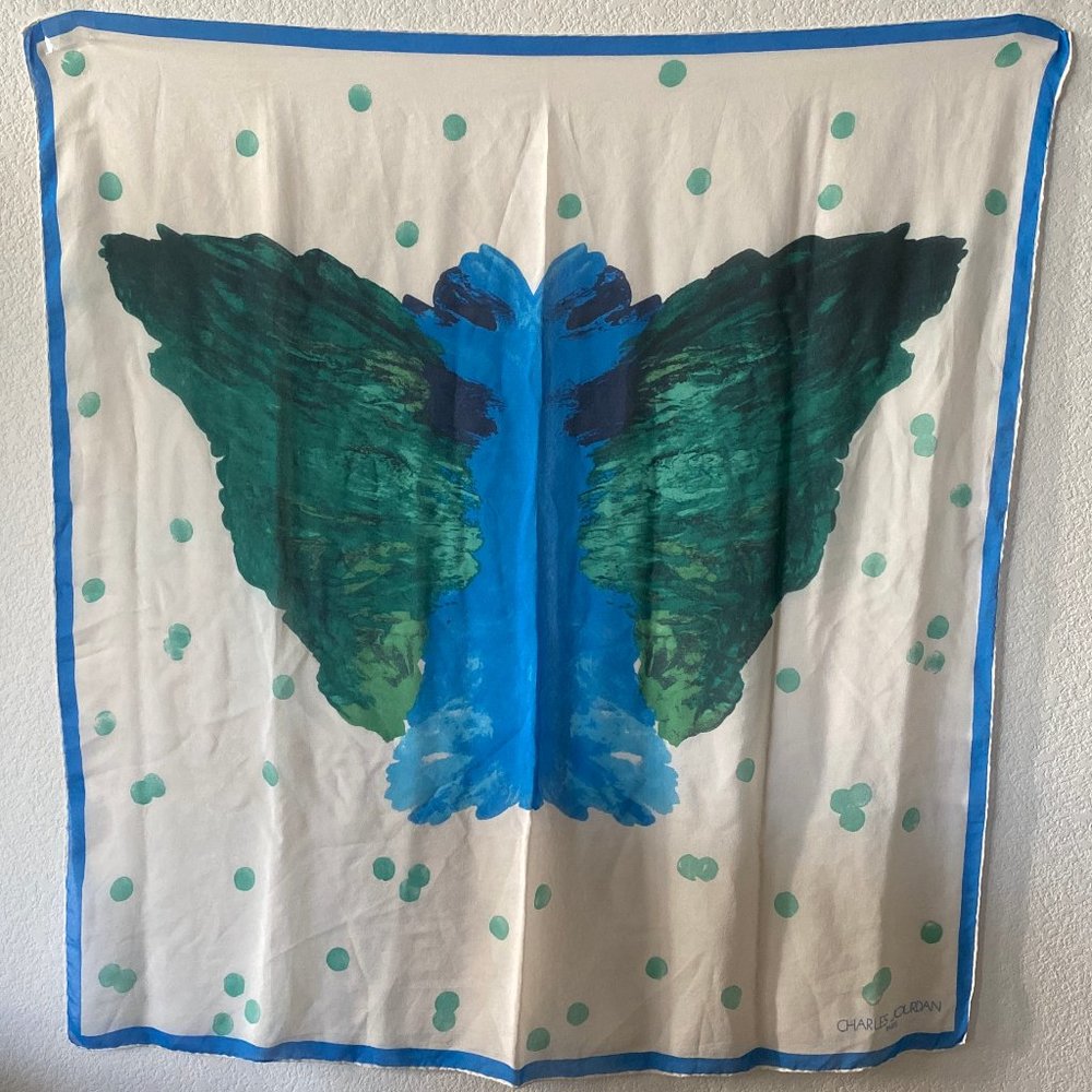 Authentic Charles Jourdan Butterfly Chiffon Silk S